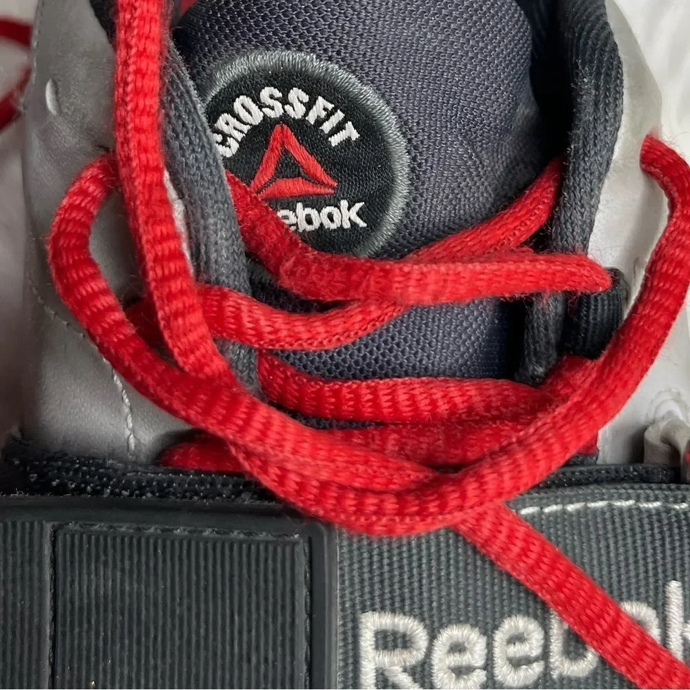 Reebok Crossfit U Form Weightlifter Shoes Grey & Red Size 8